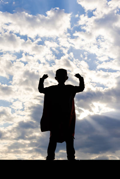 Full length 3d render of a powerful and muscular superhero running fast during courageous mission isolated on white background for copy space.