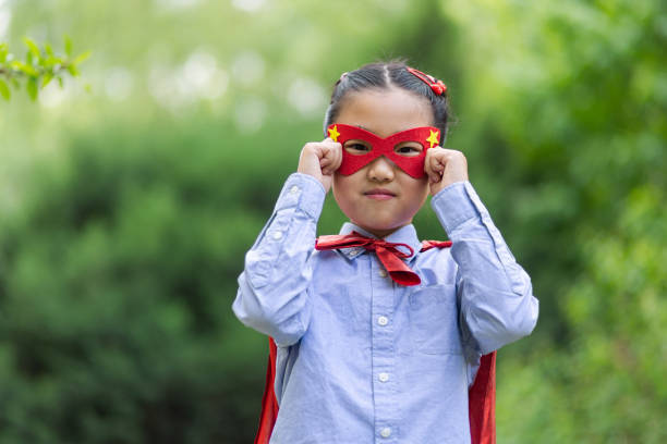istock Supergirl Wear Mask 1403260427