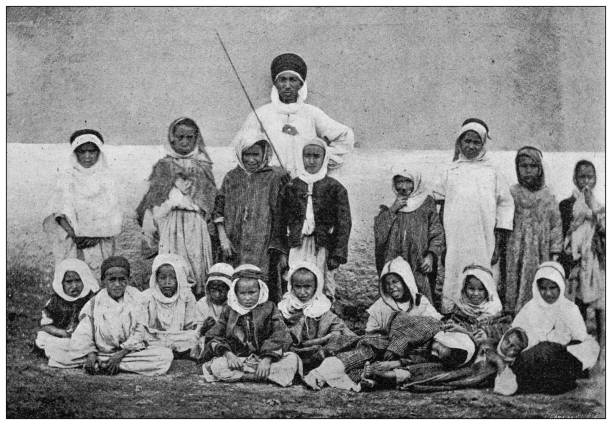 antique photo: algerian school - 阿爾及利亞 幅插畫檔、美工圖案、卡通及圖標