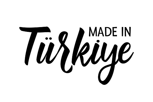 Turkiye - Turkey - New name, rebranding. Simple vector design. Made in Turkiye.