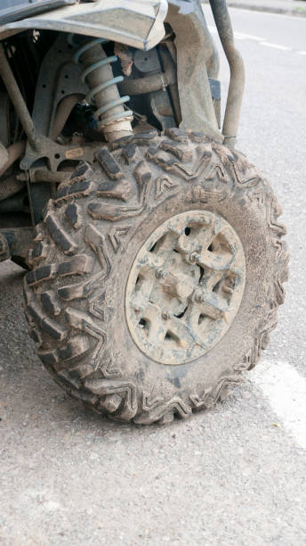 istock Muddy 4x4 quad tyre wheel 1403276276