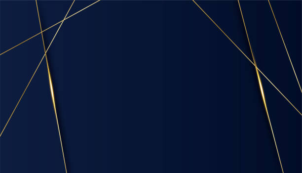 istock Modern simple 3D blue black gold abstract background. Design for business card, presentation background, booklet, brochure, certificate, template, backdrop, and banner 1403282782