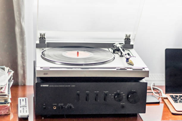 istock The recording player that plays the recording. Retro equipment 1403283777