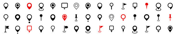 Set of Location pin icons. Modern map markers. Location mark icons. Map Marker Illustration. Destination Symbol. Pointer Logo. Vector illustration Set of Location pin icons. Modern map markers. Location mark icons. Map Marker Illustration. Destination Symbol. Pointer Logo. Vector illustration famous place stock illustrations