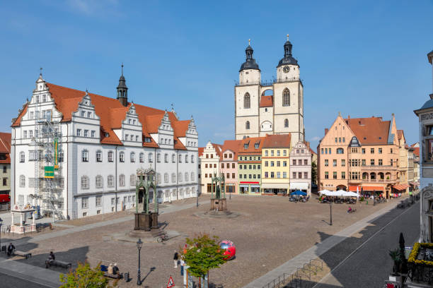 istock Market square in Wittenberg, Germany 1403299266