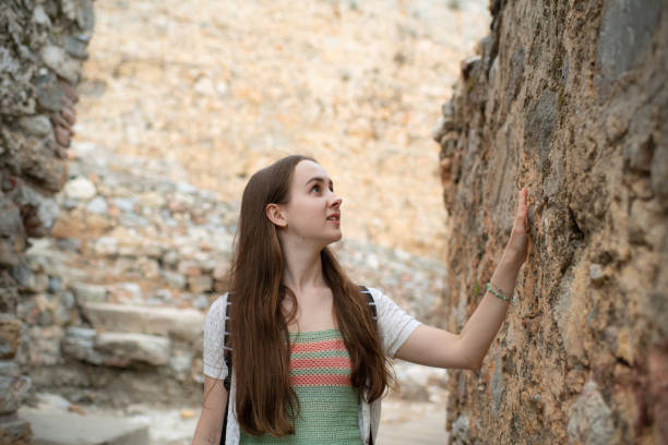 istock Young traveler exploring old city district in Turkey 1403301084