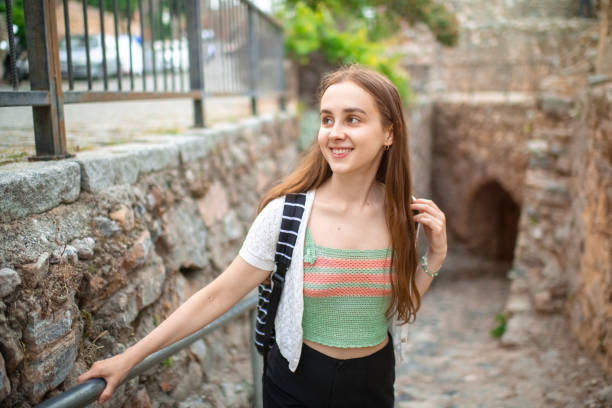 Woman enjoying travel in Turkey