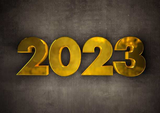 istock Golden 2023 Text on the Wall 1403309624