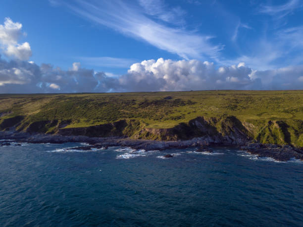 coast devon view - plymouth england imagens e fotografias de stock