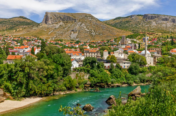 Bosnia and Herzegovina, Mostar town stock photo