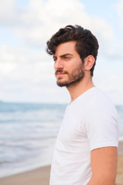 istock Man looking away portrait at sunset 1403321438