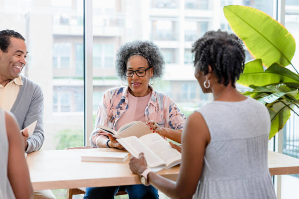 istock Friends gather for book club 1403322558