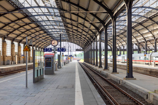 istock scenic classicistic hiastoric train station in Wiesbaden 1403323613