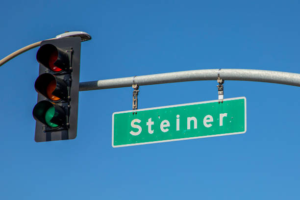 istock street name signage Steiner in San Francisco, 1403324031