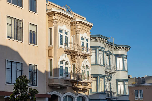 istock old houses in downtown San Francisco in bright light 1403324217