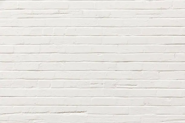 white painted brick wall as harnonic background