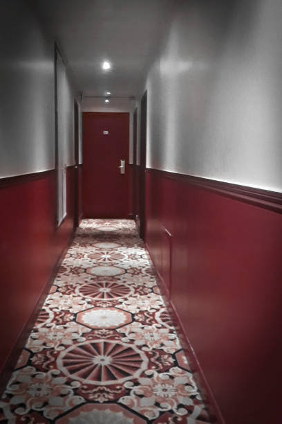 istock Hotel Empty Hallway, Paris, France 1403331610