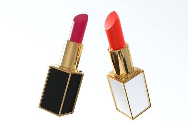 istock Two different tubes of lipstick on white background 3D render 1403332953