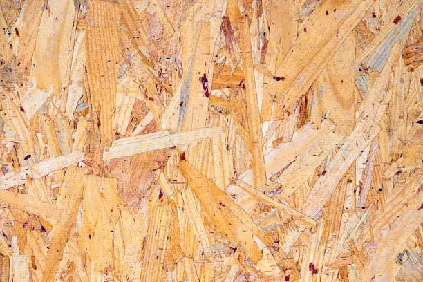 background of particle board item at a construction site