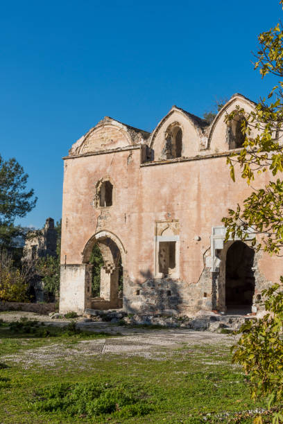 istock Abandoned Kayakoy (Levissi Village, Karmylassos) stone houses 1403340422