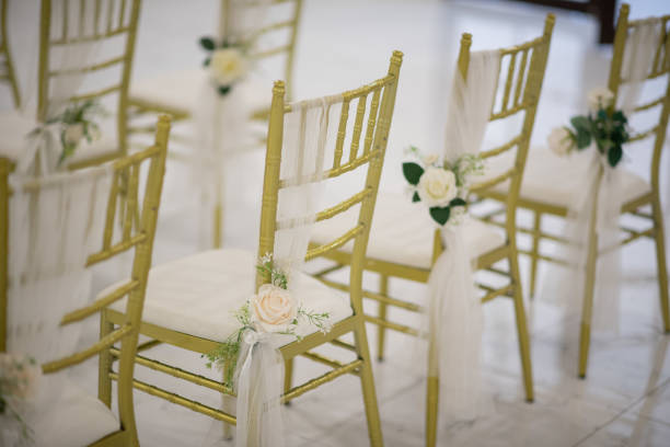 istock wedding chair decoration, event chair 1403350055