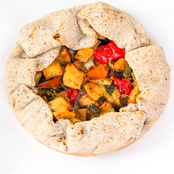 istock Vegan small veggie pie in slices for 1 person 1403351698