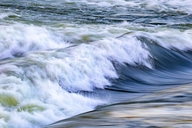 istock Surfing wave in Boise’s Whitewater Park 1403356247
