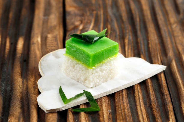 istock Seri Muka Kuih also known as Pandan Custard Cake 1403362121