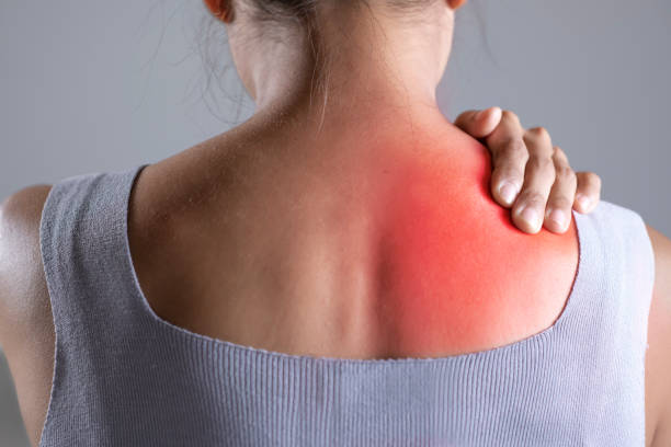 istock Woman has shoulder pain 1403374595
