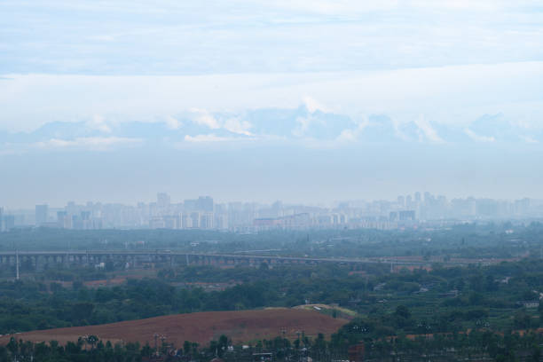Morning fog city