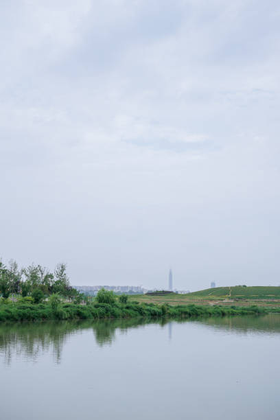 istock Sunny day riverside Chengdu City 1403376498