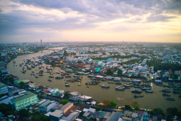 istock Cai Rang floating market in Can Tho. 1403379043