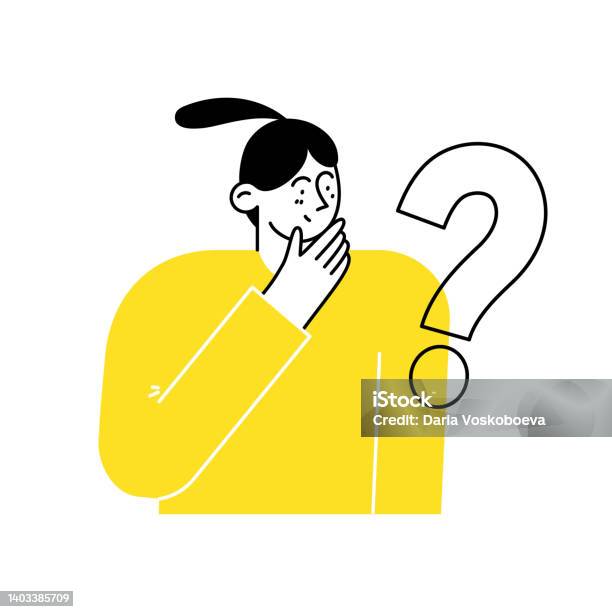 Problem Thinking Girl Female Solving Problem Girl Thinking Trying To Find A Solution Stock ...
