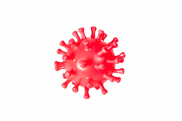 istock Coronavirus outbreak and coronaviruses influenza. red virus is isolated on a white background. 1403388566