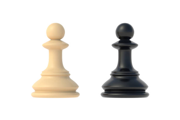 istock Chess figure pawn isolated on white background. 3d render 1403390141