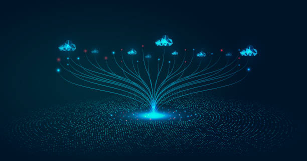 Multiple cloud symbol vector illustration, 2D cloud, 3D cloud, multi-cloud work connected data. Multiple cloud symbol vector illustration, 2D cloud, 3D cloud, multi-cloud work connected data. system configuration stock illustrations