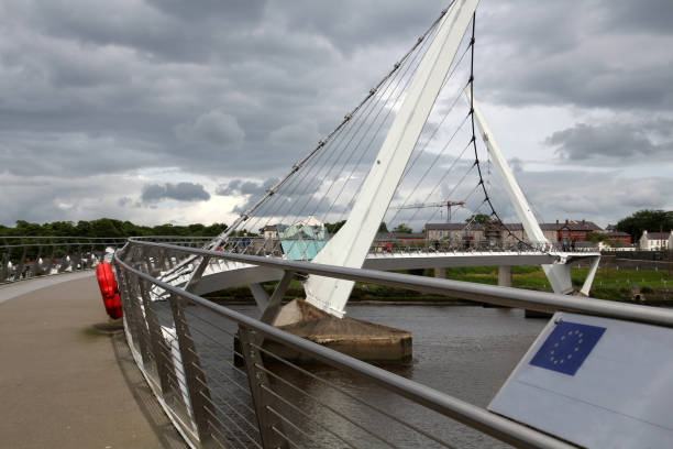 istock Peace Bridge in Derry- Londonderry, Northern Ireland 1403395435
