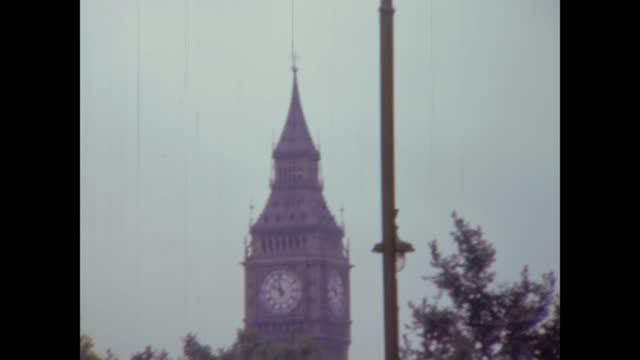 United Kingdom 1973, London city traffic scene