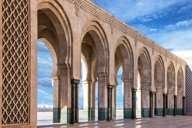 istock Casablanca, Morocco. Mosque Hassan II arcade gallery 1403401308