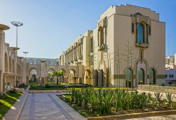 istock Casablanca mosque, city architecture, Morocco 1403401362