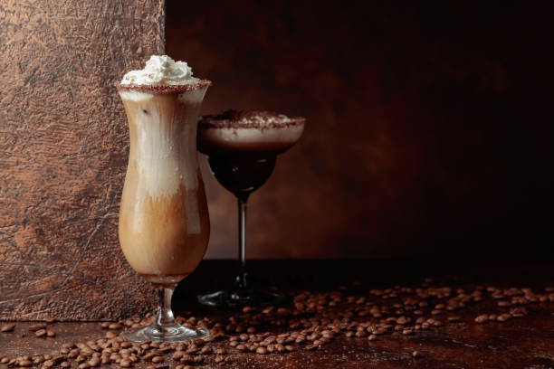 istock Cold coffee and chocolate cocktails. 1403408639