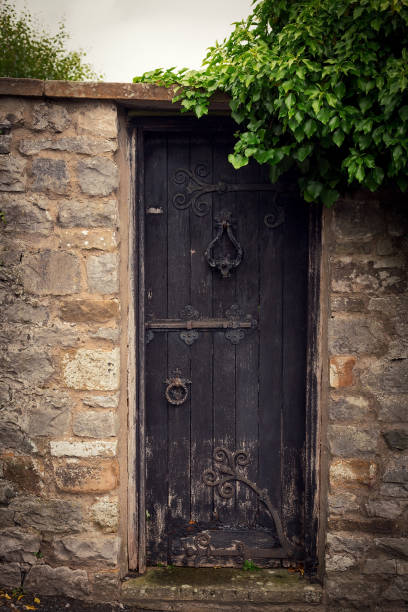istock Antique wrought iron door in Europe 1403419202