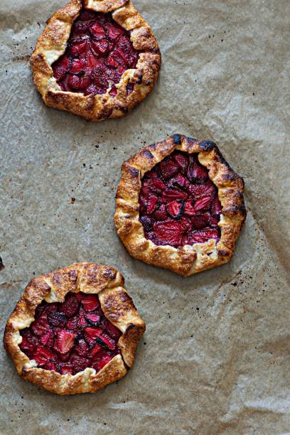 istock French dessert Galette with shortbread and strawberries. 1403422511
