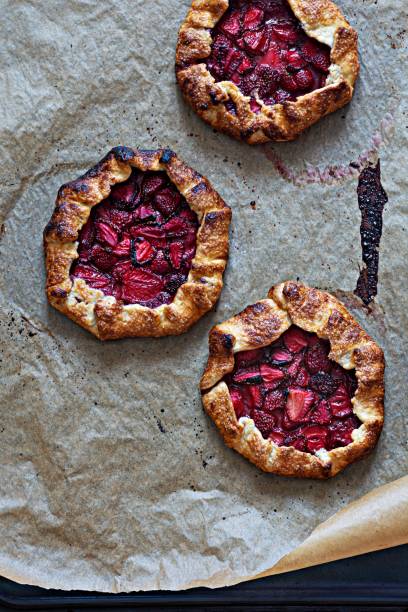 istock French dessert Galette with shortbread and strawberries. 1403422520