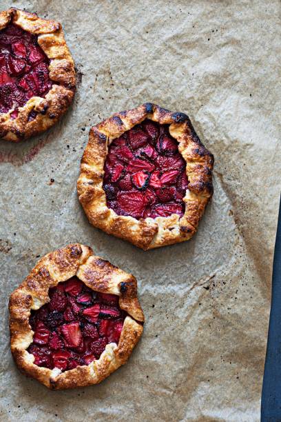 istock French dessert Galette with shortbread and strawberries. 1403422736
