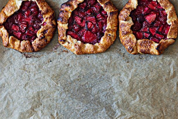 istock French dessert Galette with shortbread and strawberries. 1403422826