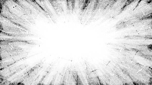 Halftone radial texture. Comic style grain background. Pop art faded textured frame. Grunge speckle effect. Dotted particles print wallpaper. Pixelated gradient vector backdrop Halftone radial texture. Comic style grain background. Pop art faded textured frame. Grunge speckle effect. Dotted particles print wallpaper. Pixelated gradient vector backdrop paper patterns stock illustrations