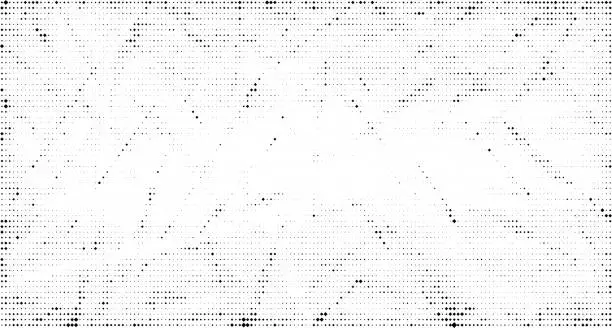 Vector illustration of Grunge halftone texture background. Pop art dots texture. Comic style grain background. Grunge speckle effect. Modern print wallpaper. Pixelated particles vector backdrop.