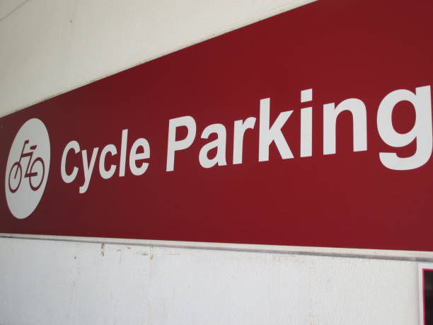 istock Sign indicating Japanese bicycle parking lot (bicycle parking lot) 1403426999