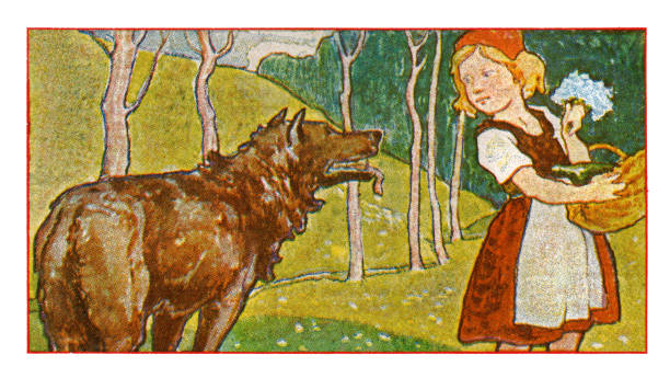 Fairy tale Little Red Riding Hood art nouveau illustration 1899 Fairy tale Little Red Riding Hood art nouveau illustration 1899
Art Nouveau is an international style of art, architecture, and applied art, especially the decorative arts, known in different languages by different names: Jugendstil in German, Stile Liberty in Italian, Modernisme català in Catalan, etc. In English it is also known as the Modern Style. The style was most popular between 1890 and 1910 during the Belle Époque period that ended with the start of World War I in 1914.
Original edition from my own archives
Source : Stollwerck 1899 Sammelalbum 3 brothers grimm stock illustrations